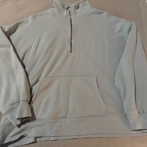 Women’s American Eagle Light Blue Half-Zip Sweatshirt Size Large